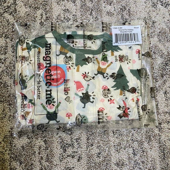 MagneticMe Holiday footie Pajamas - Picture 2 of 3